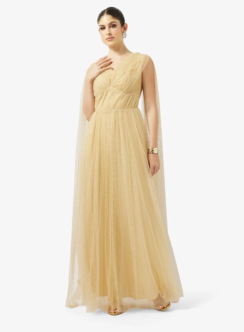 A-line Evening Gown With Trail